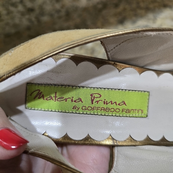 MATERIA PRIMA by GOFFREDO FANTINI Pumps Round Toe Slingback Suede EU 39.5 | US 9 - Picture 4 of 8